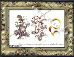 Inconscio di Arlecchino in original gold frame
